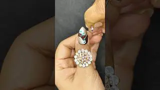 begginers friendly easy nail art design 😍 #nailsart #youtubeshorts #nails #nailart