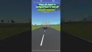 When you forget to configure flaps for take-off #shorts #ptfs #roblox