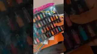 Unboxing Nail Art Kit From Amazon | Mini Glass Bottles Nail Art Kit Amazon Nail ArtKit