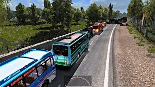 Accident Truck vs Truck | Euro truck simulator 2 | indian bus mod |