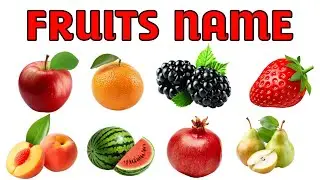 Fruits Name for Kids 👶🍎 | Hindi + English with Pictures