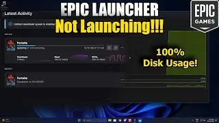 Epic Games Launcher Not Opening After Moving Drive | NVMe 100% Usage Fix