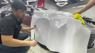 How to wrap lights,Fenders & Hood on a Camry Car Using PPF