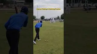 Fielding & Catching Practice 🏏 #fielding #fieldingdrills #catchingpractice
