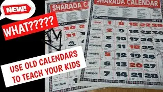 Put your old calendars to good use / teach your kids using old calendars (ep55)