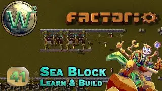 Factorio Sea Block Learn & Build - Batteries - Let's Play - Episode 41