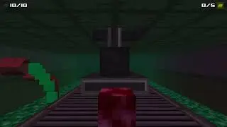 Intense first-person platformer puzzle level