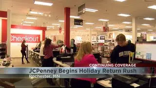 The holiday return rush begins at JCPenney