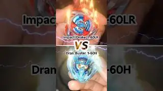 Impact Drake 1-60LR ปะทะ Dran Buster 1-60H #beyblade #beybladex #toys #gaming #vfx