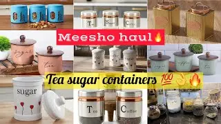 Meesho haul 🔥| Meesho kitchen containers | Meesho tea sugar containers👌💯| @meeshoapp #meeshofinds