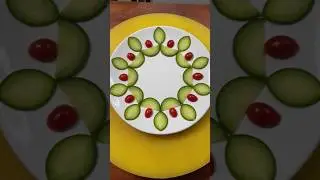 Decorate Your Plate With Cucumber 🥒🌸 Creative Carving And Beautiful Food Presentation 🍽️✨