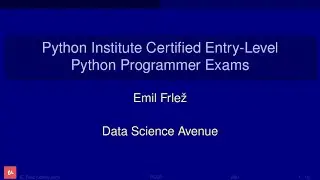 PCEP Certified Entry-Level Python Programmer Exam