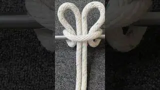 High-Altitude Descent: Rope Knots for Fixed Objects #ropeknots #diy #shorts