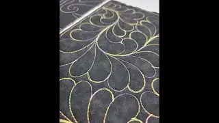 (No Music) Bump back feather Verigated Thread free hand fun with feathers by Adria Good
