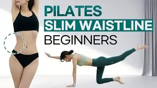 AT HOME PILATES l Smaller Waist & Slim Body l Full Body Pilates For Beginners l No Equipment