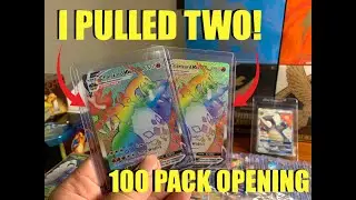 I PULLED TWO RAINBOW CHARIZARD VMAX! - Opening 100 Pokemon Champion's Path Booster Packs (10 ETBs!)