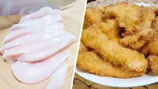 Chicken breast chicken with crispy outside and moist inside | a homebody's recipe for fried chicken