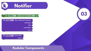 Kodular Tutorials : Notifier Component and its Usages (Malayalam)