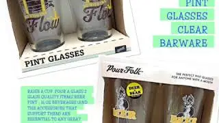 Pour Folk by 30 Watt Novelty Pint Glasses Clear Barware