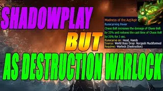 Destruction Warlock With Chaos Bolt Legendary Plays Shadow Play and Destroys Enemy Team -Shadowlands