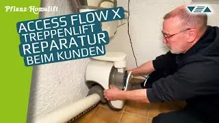 Treppenlift FlowX Reparatur ▽△ vor Ort beim Kunden