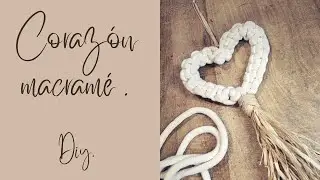 Como hacer CORAZON de MACRAME con RAFIA | PASO A PASO | DIY | HOW TO MAKE A MACRAME HEART.