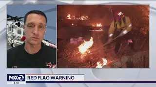 Cal Fire concerned about a possible early start to wildfire season as red flag warning hits parts of