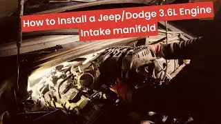How to Install a Jeep Grand Cherokee 3.6 Engine Intake manifold - Spark Plugs,  Oil Filter Housing