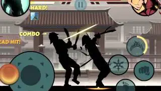Shadow Fight 2- Shadow vs Mantis (Hermit second bodyguard) in eclipse
