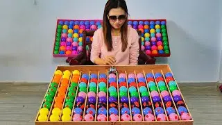 fun game solving color ball puzzle in real life
