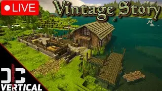 Vertical Live - Vintage Story - DAY 3 Exploring This Minecraft Hytale Survival Type Game