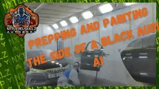 Prepping and painting the side of a black Audi A1