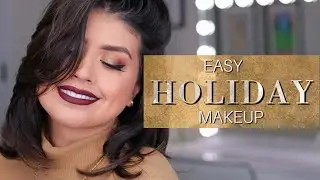 FROM ZERO TO GLAM! EASY HOLIDAY MAKEUP LOOK | TALK THROUGH TUTORIAL