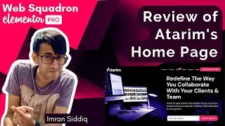 Elementor Home Page Review of Atarim.io - Desktop and Mobile
