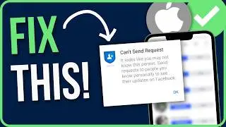 FIX FACEBOOK CANT SEND REQUEST (Easily) | How to Fix Facebook Can't Send Request Right Now