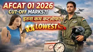 AFCAT 01 2026 Expected CUTOFF #afcat2026 