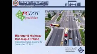 Sept. 17, 2019 Richmond Highway Bus Rapid Transit (BRT) Public Presentation