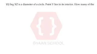 Problem Set 3 Q1 (Q7 to Q10), Circle, Chapter 3, Geometry, Class 10th.