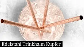 Edelstahl Trinkhalm Kupfer: Hochwertige wiederverwendbare Strohhalme