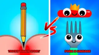 Tricky Brain Story vs Fork N Sausage 🧠🌭 Max Level Gameplay Walkthrough Android iOS Update C8T4