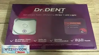 Dr Dent Teeth tooth Whitening Strips 28 +LED Light Mint 30min Bright