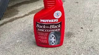 Waterless tire cleaning! Mothers Back to Black Tire Cleaner review.
