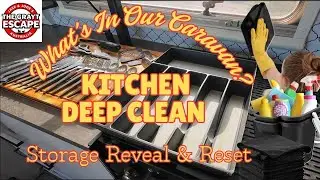 Ep. 16 What's in Our Caravan? | Kitchen Deep Clean | Storage Reveal & Reset