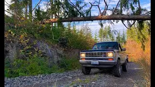 1988 Ford Bronco II soft roading in the PNW