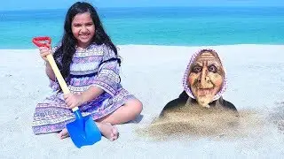 شفا و جدتها يستمتعوا  في البحر !!!