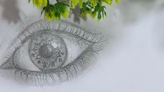 Easiest way to Draw eyes!👁️#skeatch#newart #viral #eyes #trending #trendingvideo @TheCreativeGhar999