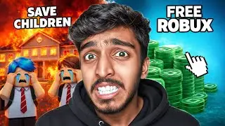 Would You Rather SAVE CHILDREN or Get FREE ROBUX in Roblox !!