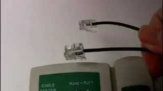Test Phone Land Line RJ11 Cable with Phone Cable Tester