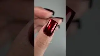 Red Chrome Nails with Mirror Shine | Bold Metallic Look #nailart #chromenails #naildesign #rednails