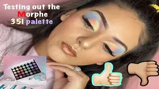 Testing out the Morphe 35I Icy fantasy palette❄️💄